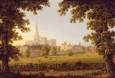 Chichester Cathedral, 1833 by Joseph Francis Gilbert